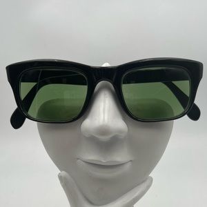 Vintage TH Black Oval Sunglasses Frames
